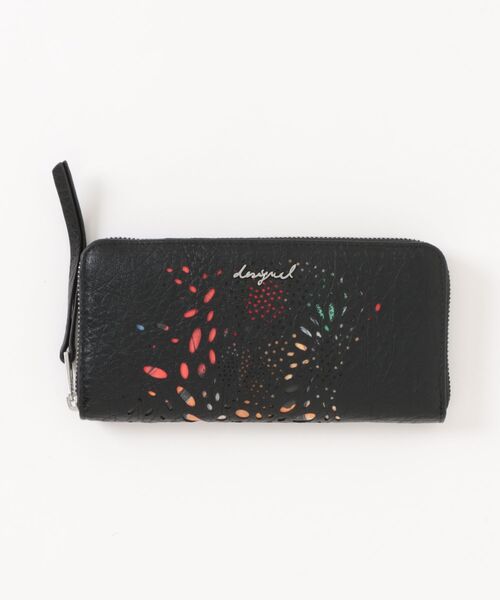 Desigual(デシグアル)の「蝶のパンチング財布(財布・レディース・ブラック・FREE)」の1枚目の写真