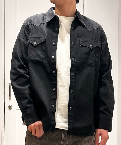 Levi's(リーバイス)の「Levi's ウェスタンシャツ(シャツ/ブラウス・メンズ・ブラック・L/M/S)」の2枚目の写真