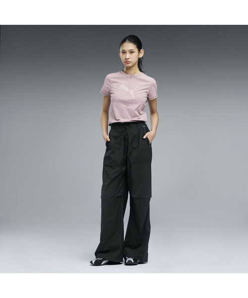 PUMA（プーマ）の「PUMA プーマ ウィメンズ DARE TO スリム ハーフジップ ラップ ニット グラフィ（Tシャツ/カットソー・レディース・プラム/ブラック/ブラウン系その他5・LARGE/MEDIUM/X-LARGE/SMALL）」の5枚目の写真