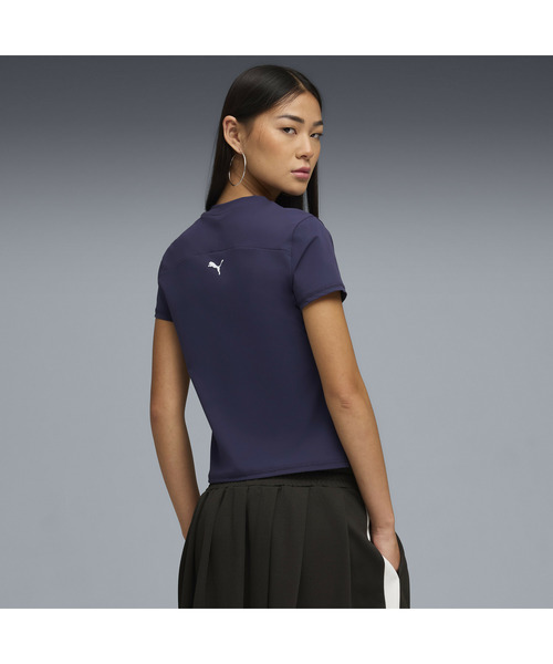 PUMA（プーマ）の「PUMA プーマ ウィメンズ DARE TO スリム ハーフジップ ラップ ニット グラフィ（Tシャツ/カットソー・レディース・プラム/ブラック/ブラウン系その他5・LARGE/MEDIUM/X-LARGE/SMALL）」の12枚目の写真