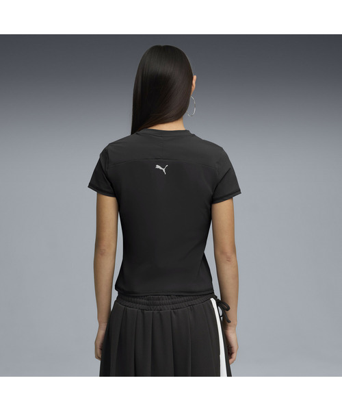 PUMA（プーマ）の「PUMA プーマ ウィメンズ DARE TO スリム ハーフジップ ラップ ニット グラフィ（Tシャツ/カットソー・レディース・プラム/ブラック/ブラウン系その他5・LARGE/MEDIUM/X-LARGE/SMALL）」の16枚目の写真