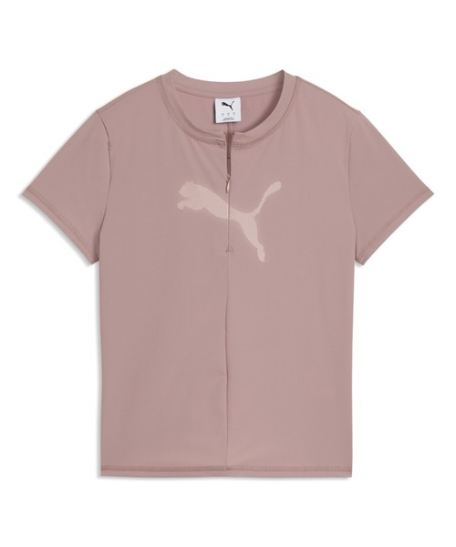 PUMA（プーマ）の「PUMA プーマ ウィメンズ DARE TO スリム ハーフジップ ラップ ニット グラフィ（Tシャツ/カットソー・レディース・プラム/ブラック/ブラウン系その他5・LARGE/MEDIUM/X-LARGE/SMALL）」の2枚目の写真