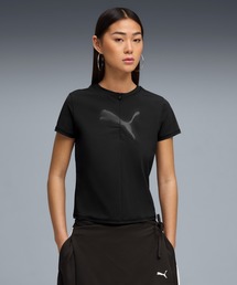 PUMA プーマ ウィメンズ DARE TO スリム ハーフジップ ラップ ニット グラフィ