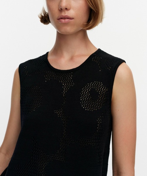 marimekko（マリメッコ）の「Yovilkka Unikko / Knitted dress（ワンピース・レディース・ブラック・X-SMALL/SMALL/MEDIUM）」の4枚目の写真