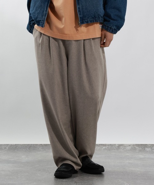 BAYFLOW（ベイフロー）の「ワイドイージースラックス（スラックス・メンズ・ベージュ/ネイビー・LARGE/MEDIUM）」の8枚目の写真