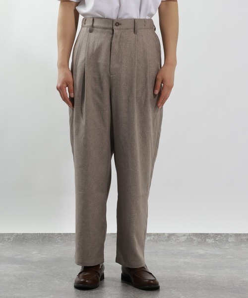 BAYFLOW（ベイフロー）の「ワイドイージースラックス（スラックス・メンズ・ベージュ/ネイビー・LARGE/MEDIUM）」の18枚目の写真