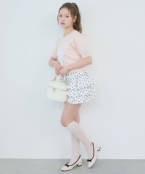 MAJESTIC LEGON(マジェスティックレゴン)の「リボン×キラキラうさぎニット(ニット/セーター・レディース・アイボリー/グレー/ピンク・MEDIUM)」の11枚目の写真