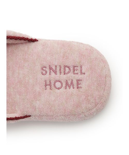 SNIDEL HOME(スナイデルホーム)の「【sorbet light】エンブレムパイルルームシューズ(ルームシューズ/スリッパ・レディース・アイボリー/ピンク/ミント/モカ・F)」の9枚目の写真