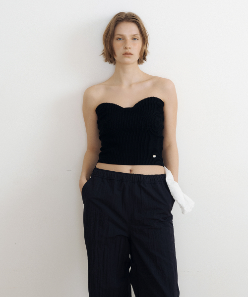 LUCIR ZU（ルシールズ）の「Heart Neck Knit Bustier + Halter Strap (black)（ニット/セーター・レディース・その他・FREE）」の3枚目の写真