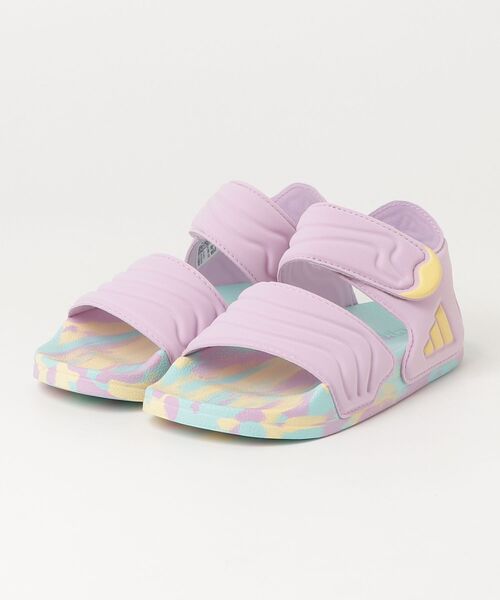 adidas(アディダス)の「アディダス adidas アディレッタ サンダル 3 サンダル キッズ(サンダル・キッズ・ライラック・19.0cm/20.0cm/21.0cm/22.0cm)」の1枚目の写真