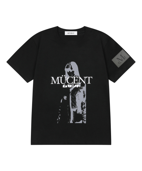 MUCENT(ムセント)の「ヒカロレタリング半袖Tシャツ(2カラー)(Tシャツ/カットソー・レディース・ブラック/ホワイト・FREE)」の3枚目の写真