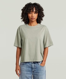 Woven Mix Washed Relaxed T-Shirt/異素材ミックスウォッシュ加工リラックスTシャツ