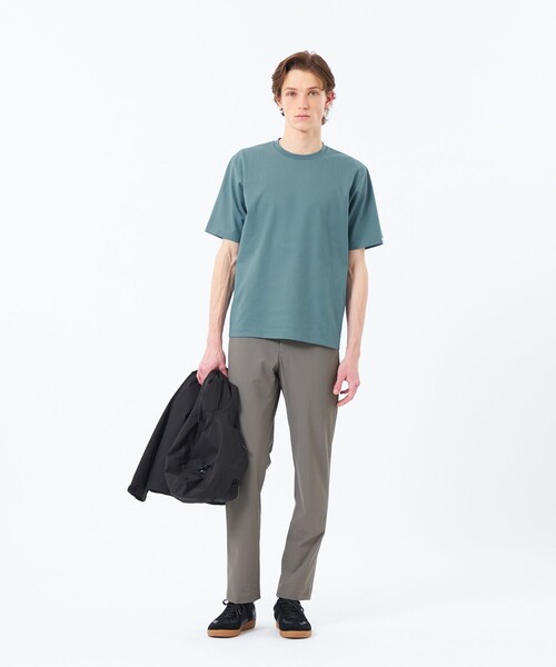 MACKINTOSH PHILOSOPHY(マッキントッシュ フィロソフィー)の「クルーネックTシャツ リンクスチェック(Tシャツ/カットソー・メンズ・チャコールグレー/グリーン系その他7/ホワイト/ネイビー・38/40)」の8枚目の写真