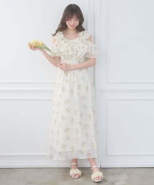 MAJESTIC LEGON（マジェスティックレゴン）の「バックレースアップマルチwayワンピ（ワンピース・レディース・ホワイト系その他2/グリーン系その他/ピンク系その他2・MEDIUM/SMALL）」の4枚目の写真