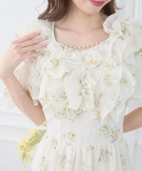 MAJESTIC LEGON（マジェスティックレゴン）の「バックレースアップマルチwayワンピ（ワンピース・レディース・ホワイト系その他2/グリーン系その他/ピンク系その他2・MEDIUM/SMALL）」の8枚目の写真