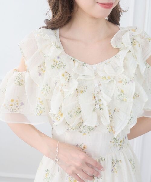 MAJESTIC LEGON（マジェスティックレゴン）の「バックレースアップマルチwayワンピ（ワンピース・レディース・ホワイト系その他2/グリーン系その他/ピンク系その他2・MEDIUM/SMALL）」の9枚目の写真