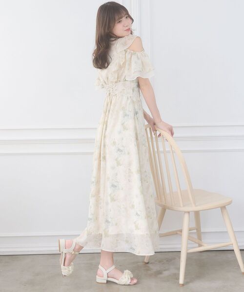 MAJESTIC LEGON（マジェスティックレゴン）の「バックレースアップマルチwayワンピ（ワンピース・レディース・ホワイト系その他2/グリーン系その他/ピンク系その他2・MEDIUM/SMALL）」の16枚目の写真
