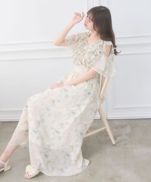 MAJESTIC LEGON（マジェスティックレゴン）の「バックレースアップマルチwayワンピ（ワンピース・レディース・ホワイト系その他2/グリーン系その他/ピンク系その他2・MEDIUM/SMALL）」の18枚目の写真