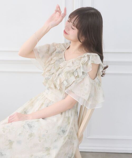 MAJESTIC LEGON（マジェスティックレゴン）の「バックレースアップマルチwayワンピ（ワンピース・レディース・ホワイト系その他2/グリーン系その他/ピンク系その他2・MEDIUM/SMALL）」の19枚目の写真