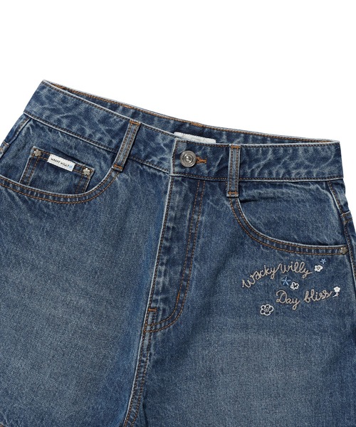 Wacky WiLLy（ワッキーウィリー）の「WOMEN'S DENIM SHORTS（デニムパンツ・レディース・ブルー/クリーム・SMALL/MEDIUM）」の11枚目の写真