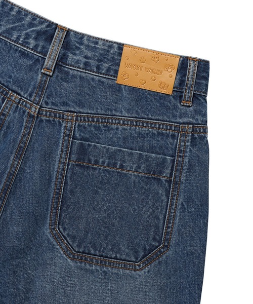 Wacky WiLLy（ワッキーウィリー）の「WOMEN'S DENIM SHORTS（デニムパンツ・レディース・ブルー/クリーム・SMALL/MEDIUM）」の14枚目の写真