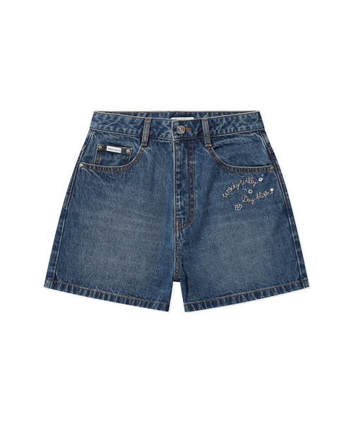 Wacky WiLLy（ワッキーウィリー）の「WOMEN'S DENIM SHORTS（デニムパンツ・レディース・ブルー/クリーム・SMALL/MEDIUM）」の9枚目の写真
