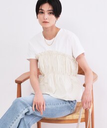 OPAQUE.CLIP | ビスチェドッキングTシャツ【洗濯機OK】(Tシャツ/カットソー)
