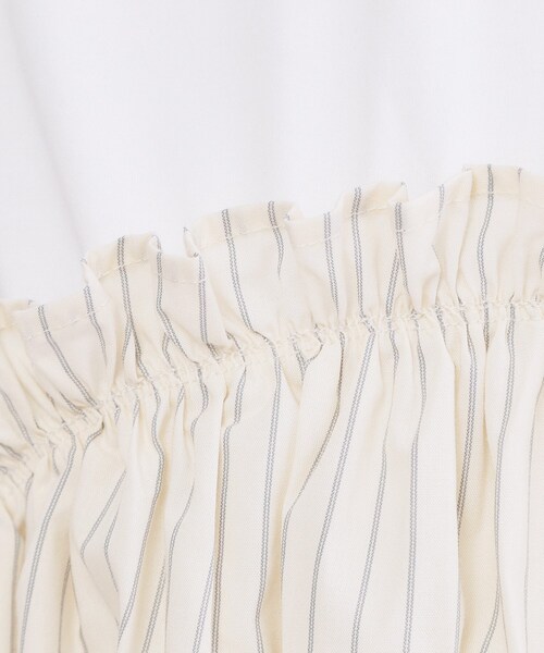 OPAQUE.CLIP（オペークドットクリップ）の「ビスチェドッキングTシャツ【洗濯機OK】（Tシャツ/カットソー・レディース・ブルー系9/ブラウン系その他5/アイボリー系4・40/38）」の7枚目の写真