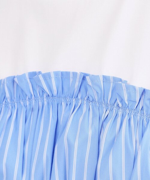 OPAQUE.CLIP（オペークドットクリップ）の「ビスチェドッキングTシャツ【洗濯機OK】（Tシャツ/カットソー・レディース・ブルー系9/ブラウン系その他5/アイボリー系4・40/38）」の15枚目の写真