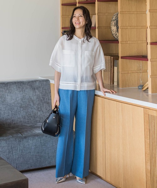 LAUTREAMONT（ロートレアモン）の「ポリエステルトロパンツ（その他パンツ・レディース・ホワイト/ライトグレー/ベージュ/ブラック・7号/9号/11号）」の7枚目の写真