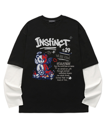 レイヤードINSTINCTロングスリーブ(VVLL0225)ブラック