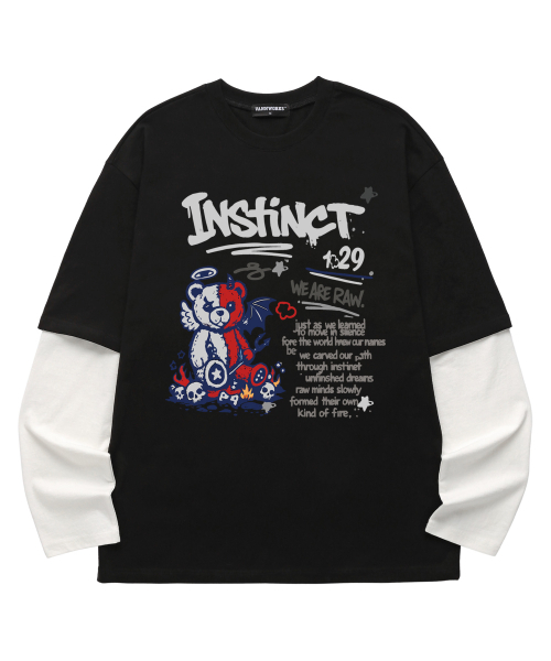 VANNWORKS（バンワークス）の「レイヤードINSTINCTロングスリーブ(VVLL0225)ブラック（Tシャツ/カットソー・レディース・その他・SMALL/MEDIUM/LARGE/X-LARGE）」の3枚目の写真
