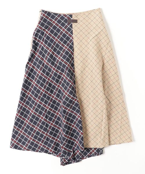 Barbour(バブアー)の「Dalburyタータン アシンメトリー スカート(レディース)(スカート・レディース・ベージュ・8/10)」の2枚目の写真