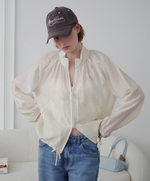 SHEER FLORAL SUMMER JACKET (BUTTER)