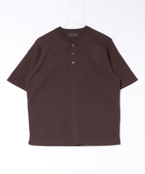 Rinascente(リナシェンテ)の「【Rinascente/リナシェンテ】Molesey ヘンリーネック サイドスリット ニット(ニット/セーター・メンズ・ブラック/グレイッシュベージュ/チャコールグレー/ホワイト/ダークブラウン/ライトグレー/インディゴブルー/ネイビー・SMALL/MEDIUM/LARGE/X-LARGE)」の13枚目の写真