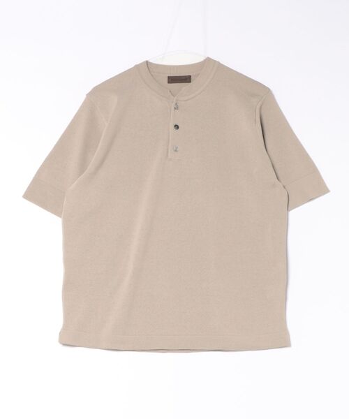 Rinascente(リナシェンテ)の「【Rinascente/リナシェンテ】Molesey ヘンリーネック サイドスリット ニット(ニット/セーター・メンズ・ブラック/グレイッシュベージュ/チャコールグレー/ホワイト/ダークブラウン/ライトグレー/インディゴブルー/ネイビー・SMALL/MEDIUM/LARGE/X-LARGE)」の14枚目の写真