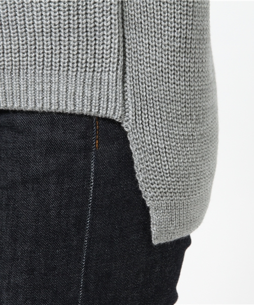 MOUSSY（マウジー）の「Vneck KNIT TOPS（ニット/セーター・レディース・トップグレー/オレンジ系その他/オフホワイト/ライトブルー・FREE）」の11枚目の写真