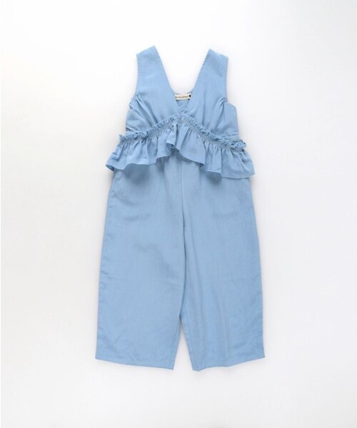 BRANSHES（ブランシェス）の「【プチレディ】マルチウェイサロペット（サロペット/オーバーオール・キッズ・ベージュ/サックスブルー/チャコールグレー・100/90/110/150/130/140/120）」の6枚目の写真