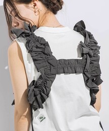 LIBERCORE par BEBE（リベルコアパルベベ）の「リボン付きマットタフタハーネス親子お揃い（サスペンダー）」