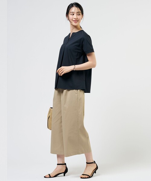 J.PRESS Ladies(J.プレス レディス)の「プレーティングジャージー チュニック丈 カットソー(Tシャツ/カットソー・レディース・グレー系/ライトグレー系/ローズ系/ネイビー系・SMALL)」の14枚目の写真