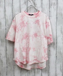 タイダイ染め ラウンドヘム 半袖Tシャツ