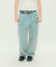 ERTR（イーアールティーアール）の「Marvin Circle Rivet Denim Pants Light Blue（デニムパンツ）」