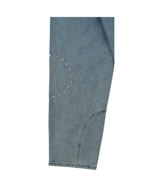 ERTR(イーアールティーアール)の「Marvin Circle Rivet Denim Pants Light Blue(デニムパンツ・レディース・その他・SMALL/MEDIUM/LARGE)」の6枚目の写真