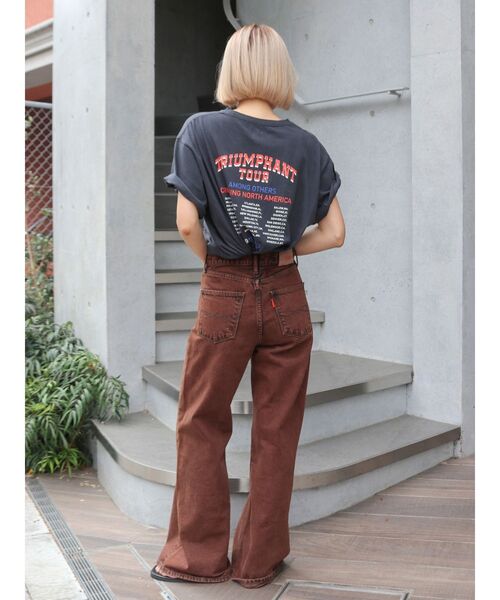 Ungrid（アングリッド）の「ツアーロゴルーズTee（Tシャツ/カットソー・レディース・チャコールグレー/オフホワイト/オレンジ・FREE）」の12枚目の写真