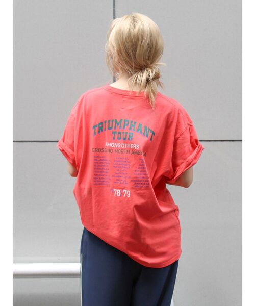 Ungrid（アングリッド）の「ツアーロゴルーズTee（Tシャツ/カットソー・レディース・チャコールグレー/オフホワイト/オレンジ・FREE）」の16枚目の写真