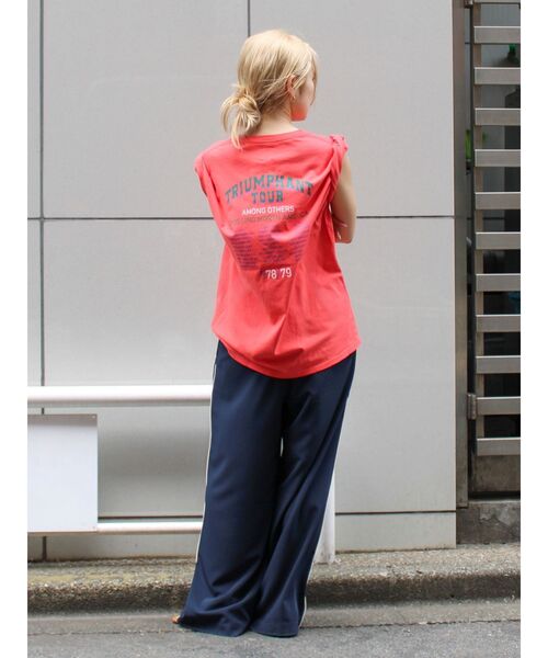 Ungrid（アングリッド）の「ツアーロゴルーズTee（Tシャツ/カットソー・レディース・チャコールグレー/オフホワイト/オレンジ・FREE）」の19枚目の写真