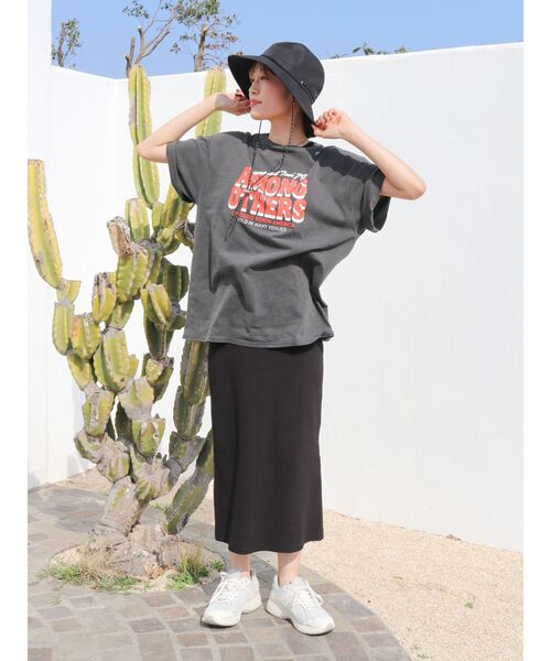 Ungrid（アングリッド）の「ツアーロゴルーズTee（Tシャツ/カットソー・レディース・チャコールグレー/オフホワイト/オレンジ・FREE）」の20枚目の写真