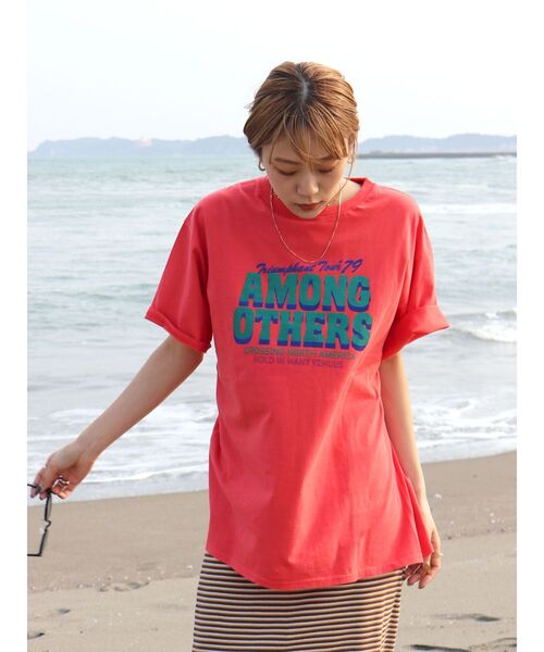 Ungrid（アングリッド）の「ツアーロゴルーズTee（Tシャツ/カットソー・レディース・チャコールグレー/オフホワイト/オレンジ・FREE）」の22枚目の写真