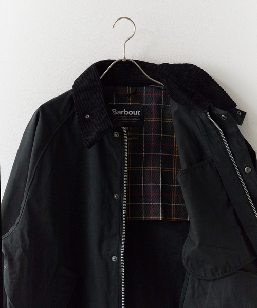 Barbour(バブアー)の「Barbour/バブアー transporter casual jacketTRANSPORT トランスポート ピーチスキン コットン ショートレングスブルゾン 2026年 夏 夏服 秋服(ブルゾン・メンズ・ブラック/グリーン・36/38/40)」の11枚目の写真