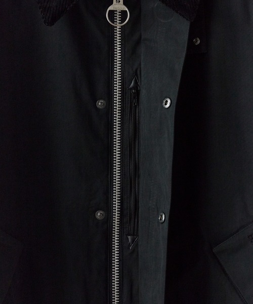 Barbour(バブアー)の「Barbour/バブアー transporter casual jacketTRANSPORT トランスポート ピーチスキン コットン ショートレングスブルゾン 2026年 夏 夏服 秋服(ブルゾン・メンズ・ブラック/グリーン・36/38/40)」の8枚目の写真